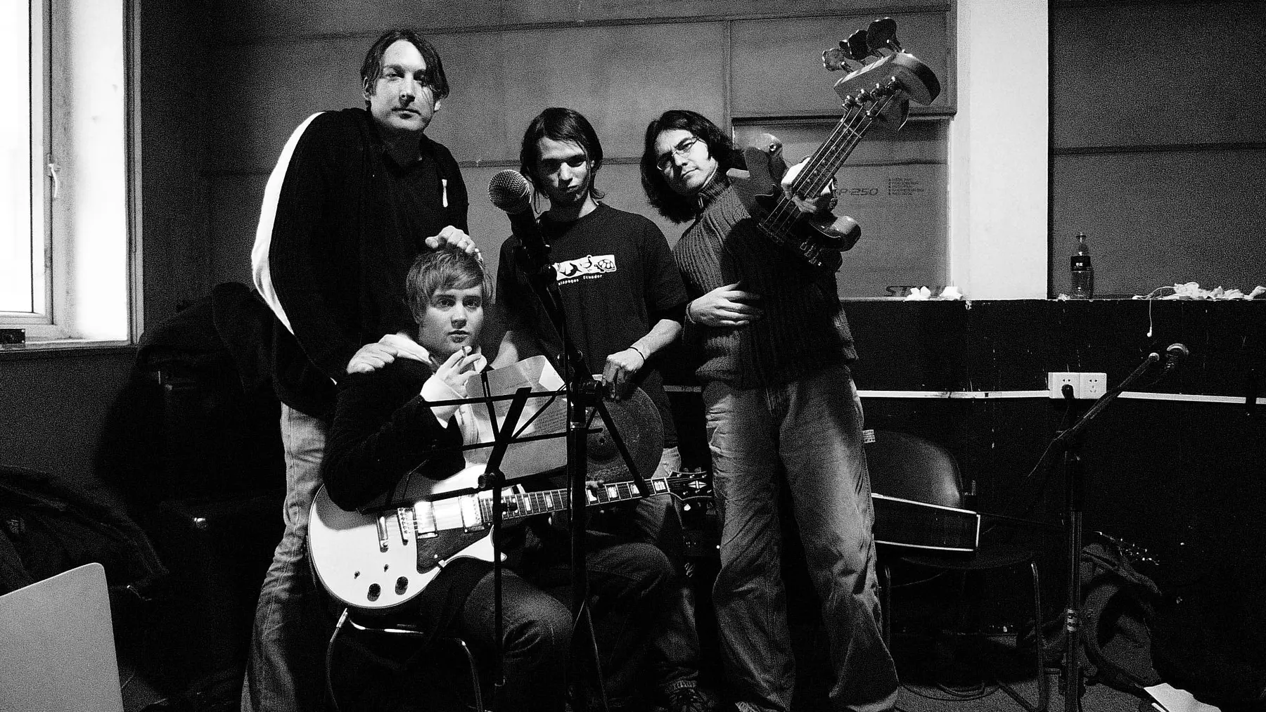 Monroe Stahr rehearsal in black and white