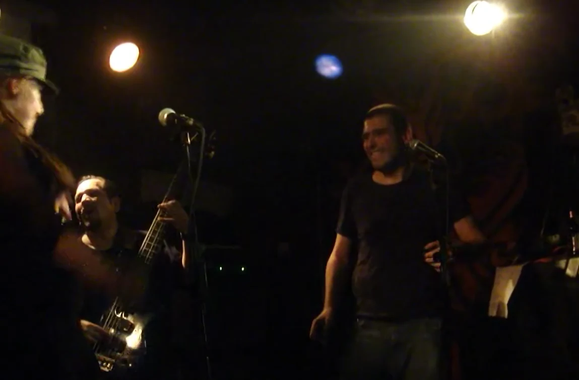 Scary Magic band members between songs